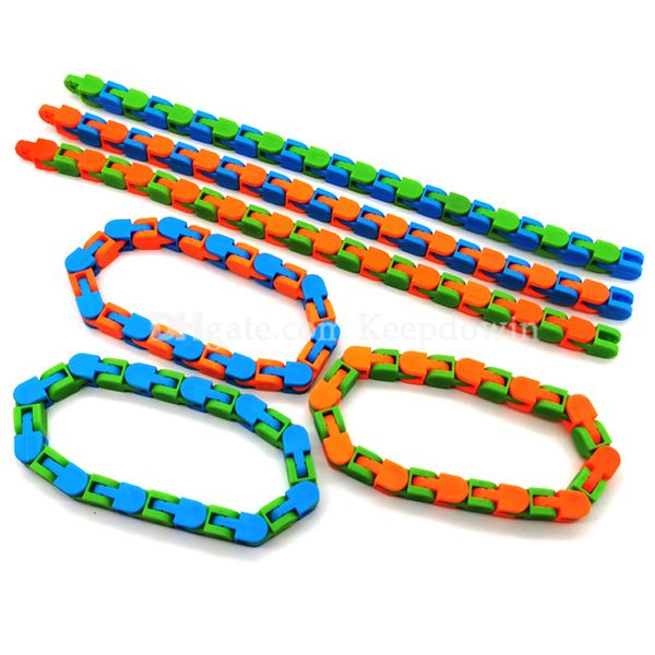 

wacky tracks snap and click fidget toy snake puzzles for kid adhd autism stress relief fingers busy minds focused