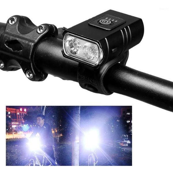 

usb rechargeable 1/2led bike bicycle front light safety cycling lamp1