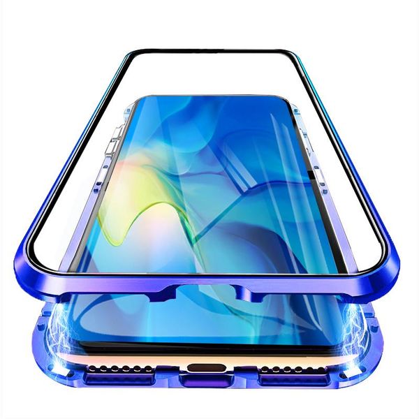 

luxury 2nd magnetic case for huawei honor 9x 9xpro front back double sided tempered glass 360 phone cover honor9x pro h sqcgcx