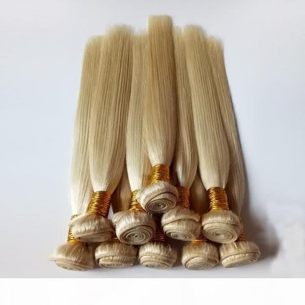 

brazilian european virgin human hair silky straight weaves new 613# women soft and smooth peruvian remy hair extensions 3 4 5pcs lot, Black