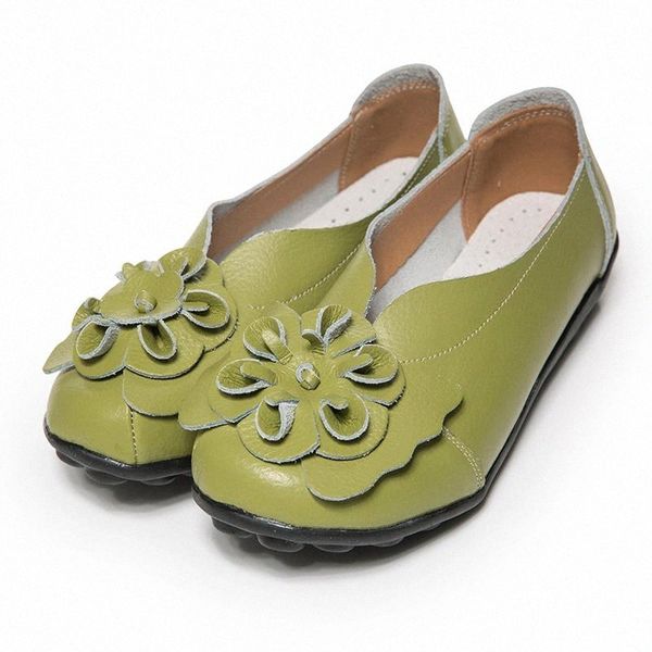 

woman moccasins female fashion mom shoes 2020 women's flower flats ladies shallow sewing comfortable footwear plus szie 44 #3c2s