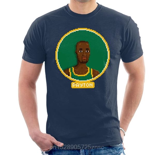 

sport printed funny 2020 camiseta gary payton profile pixel men's t-shirt women camiseta