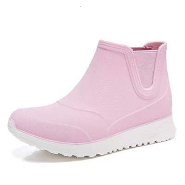

2021 new autumn high-quality fashion anti-slip ladies wearable boots casual women rainboots m2jf, Black