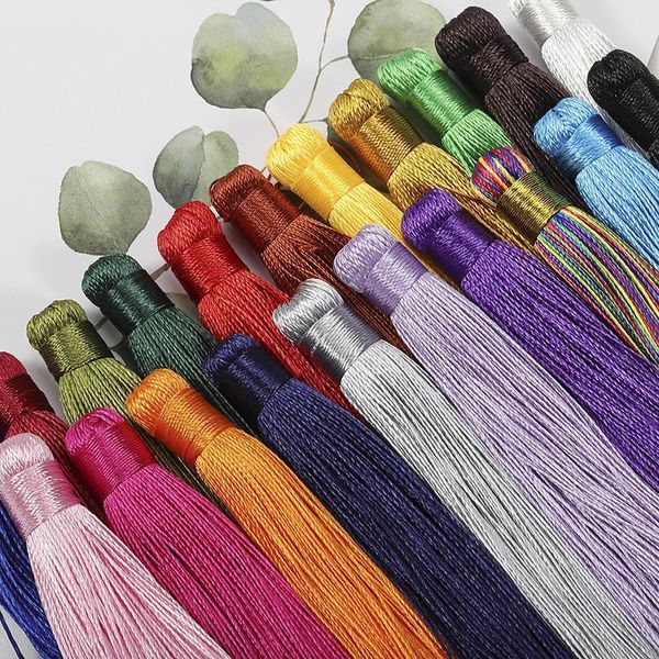 

10pcs 22 colors 12cm silk tassels for diy jewelry making findings handmade tassels fring pendants supplier fringe earrings charm h wmtqis