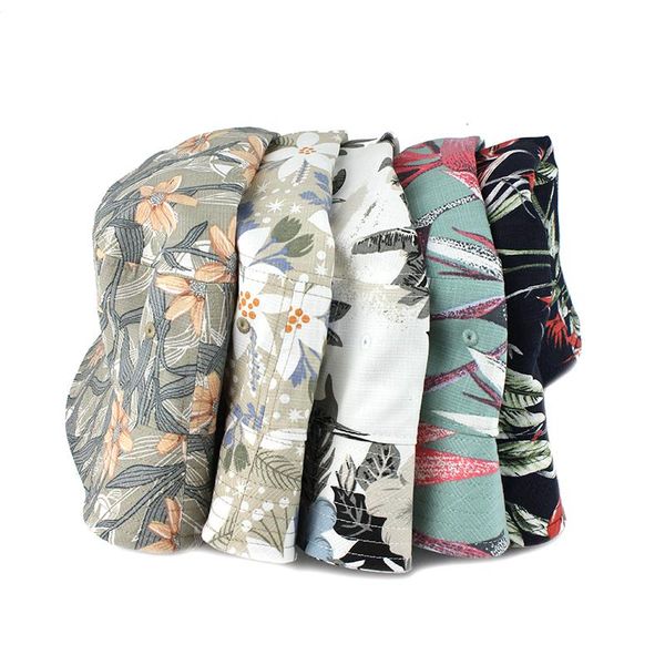 

flb] лето складных листов bucket hat женщина открытого хлопок охота рыбалка cap мужчина бассейн chapeau sun предотвратить шляпы f365 sqcild, Black;white