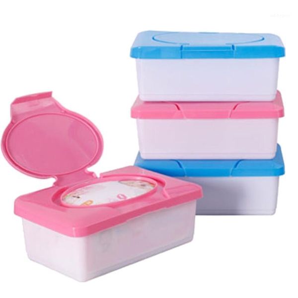 Scatole di fazzoletti Tovaglioli All'ingrosso- Press-up Design Wet Holder Custodia automatica Carro Real Tovagliolo Box Baby Kids Wipes Storage Houseware Favor1