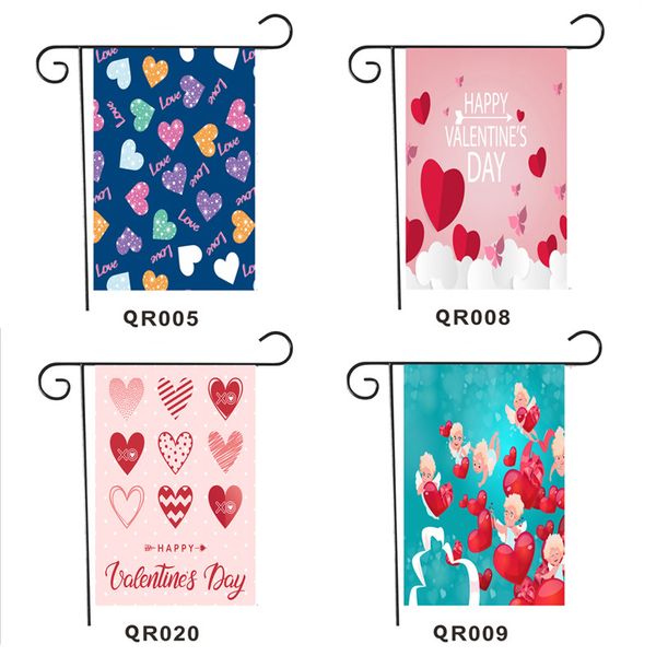 

30*45cm valentines day garden banners polyester garden flag holiday atmosphere decor garden banner flags customization vtky2174