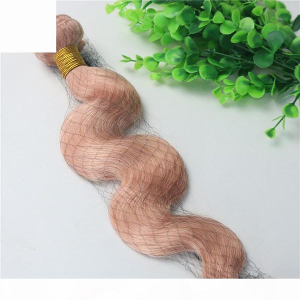 

pink colorful human hair bundles rose gold brazilian body wave remy pink hair bundles for summer wholesale, Black