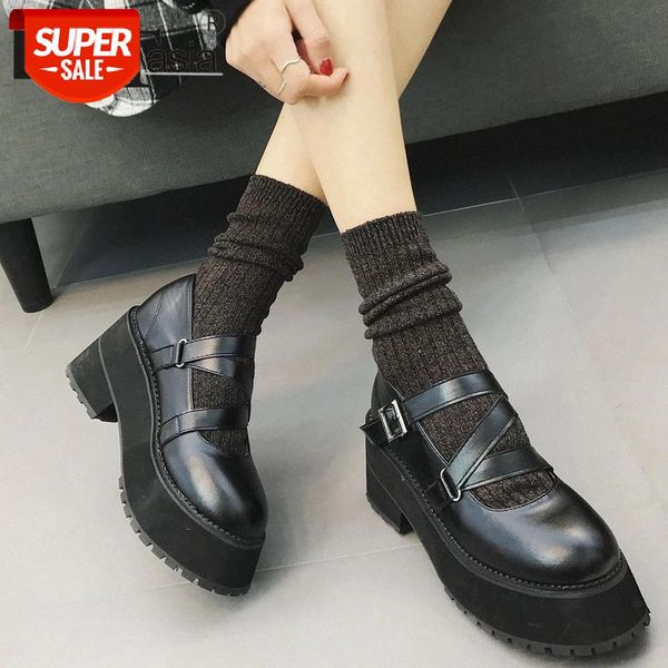 

doratasia new fashion girl shallow pumps fashion casual party soft boots women platform chunky high heels buckle shoes woman #ma3d