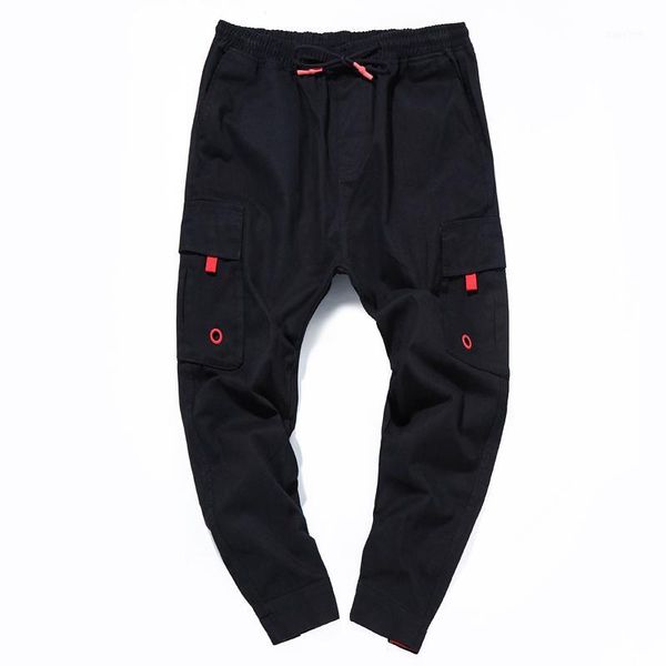 

men cargo pants summer overall baggy army green pant workman tactical loose trousers long pants big plus size 4xl casual1, Black