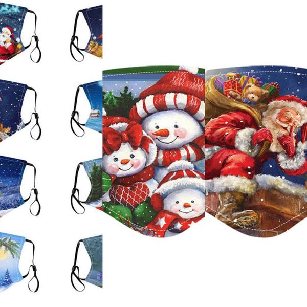 

merry mas j78j cartoon kids christmas face claus designer print santa face child gift snowflake mask malst