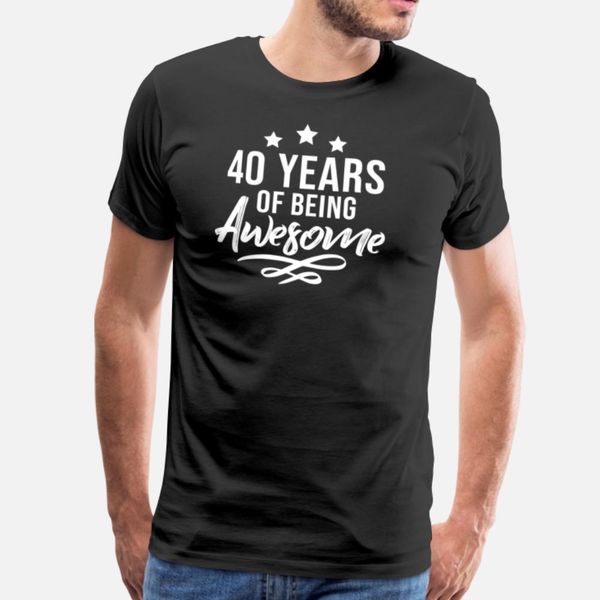 

40 years of being awesome t shirt fit hiphop plus size tracksuit hoodie sweatshirt