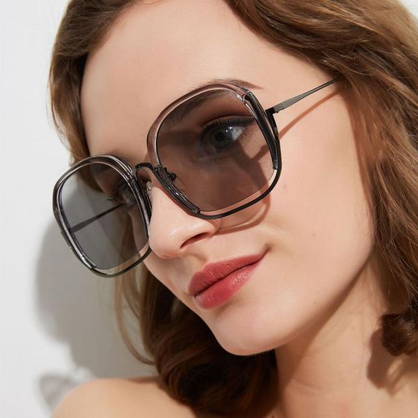 

sunglasses qpeclou fashion vintage half frame women brand designer trendy small square sun glasses female color shades uv400, White;black