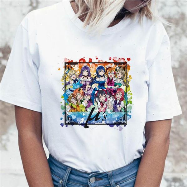 

date a live t shirt t shirt clothing ulzzang korean female harajuku funny tees graphic for tshirt women, White