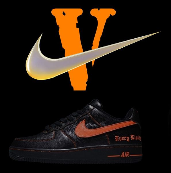 

desiger brand a$ap rocky vlÃ²ne x nÃ­ke aÃ¬r forcÃ¨ 1 force rock and roll black orange hawaÃ­Ã­ graffiti hÃ rlem white mase pauly sneakerse shoes