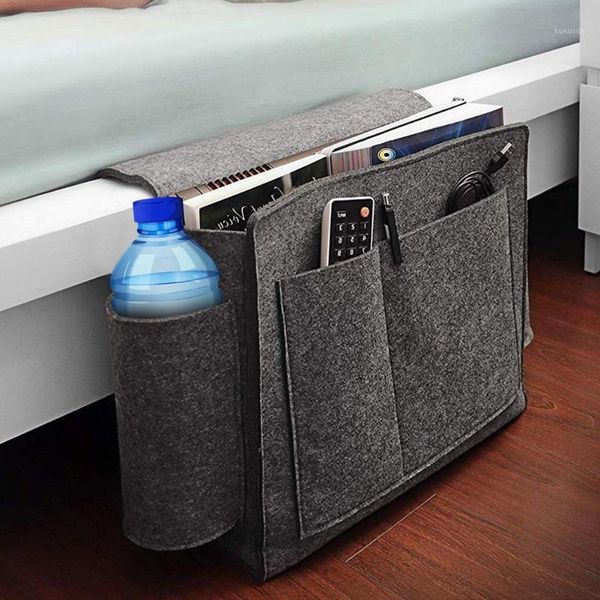 

storage pockets bags extra large felt bedside hanging storage organizer holder with large pockets book phone remote bags1