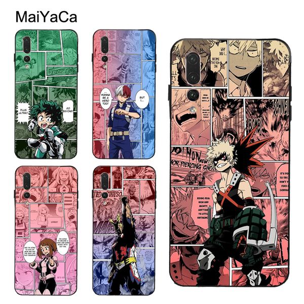 

boku no hero academia случай для huawei p30 pro p20 p40 mate lite p smart 2019 nova 5t честь 8a 8x 9x 10i 20