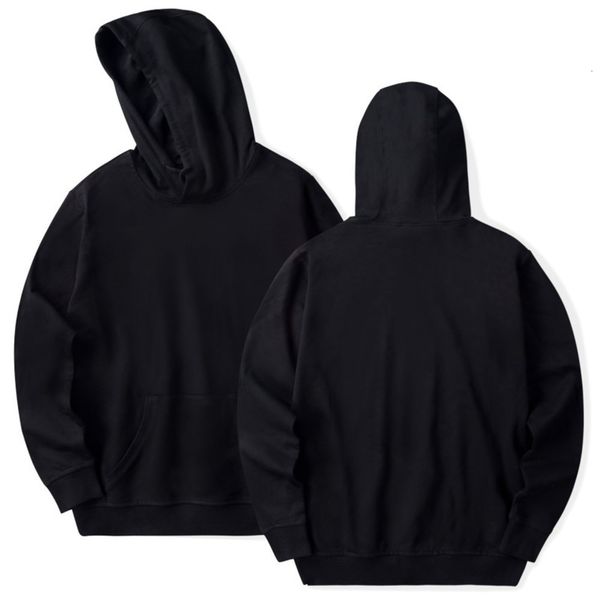 

cover blank sweater new men's cotton and women's solid color hooded coat, Gray