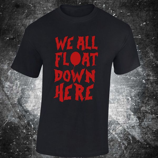 

sku4 tee it stephen kings we all float down here clown pennywise horror hip hop men rock fashion sport hooded sweatshirt hoodie t shirt