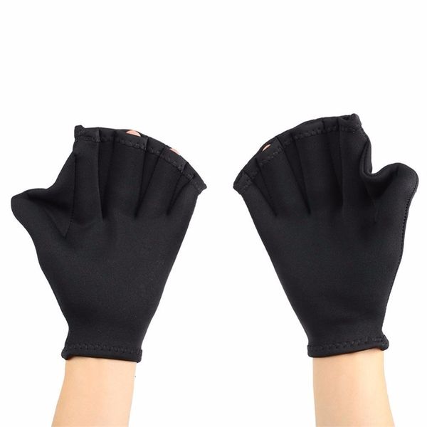 

swimming diving training hand flippers swim finger frog webbed gloves paddle good elasticity durable high quality