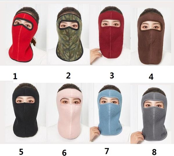 Camo Fleece warme Maske Winter winddicht Anti-Staub Gesichtsschutzmaske Schal Taktische Cs Ski Thermomasken Kappen Großhandel