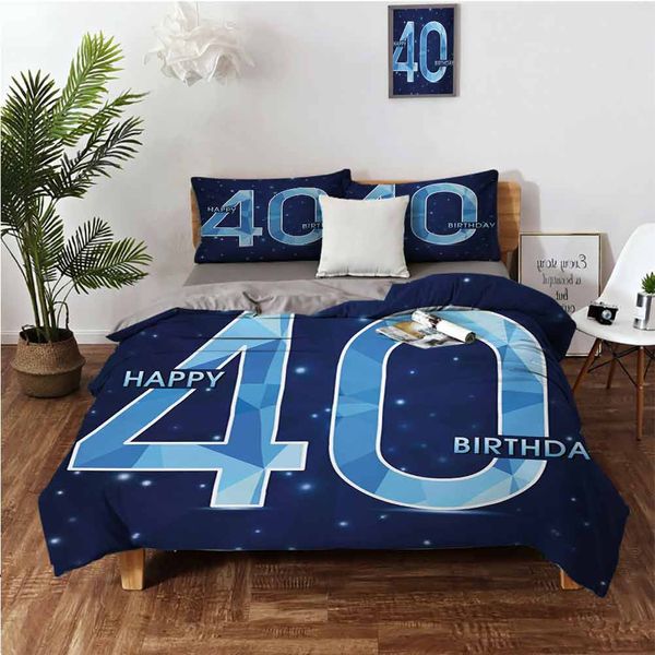 

abstract modern design with geometrical number forty emblembedding 3-piece set