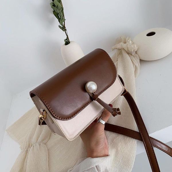

classic flap women's bag fashion patchwork colors leather shoulder bag coin purse hasp casual women cross body bags #15
