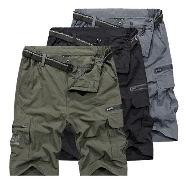 

открытый путешествия / пешие шорты мужские летние быстрые сухие / водонепроницаемые тактические шорты мужские спортивные шорты для trekking, Camo;black