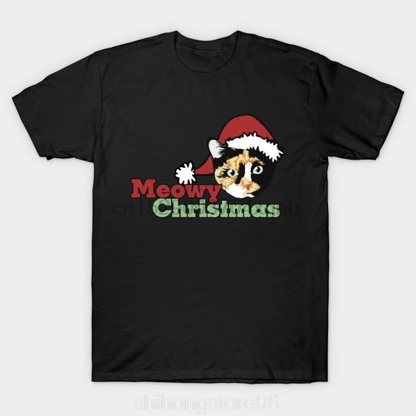 

мода горячие meowy рождество calico cat catmas с рождеством топ с коротким рукавом спортивного толстовка с капюшоном толстовка футболка