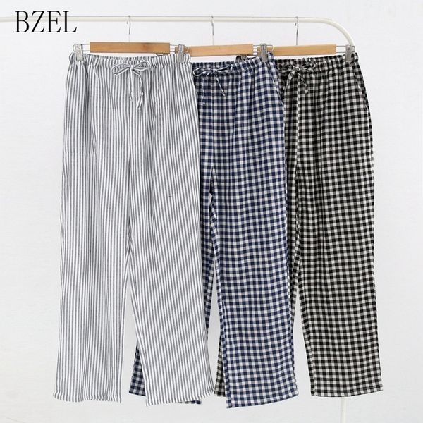 BZEL Frühling Autunm Baumwolle Hause Hosen Männer Schlaf Bottoms Pyjama Casual Männliche Pijama Androman Hosen Pyjama 3 Farbe 201109