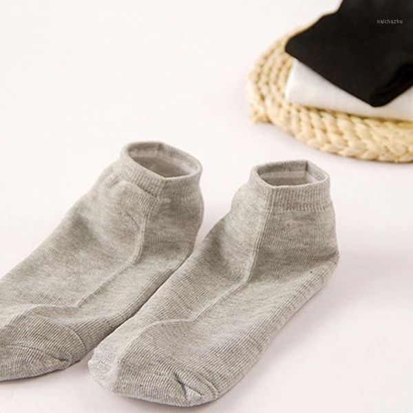 

men socks short socks manufacturers wholesale men's pure color mens street fashion gift 1pairs summer spring autumn1, Black