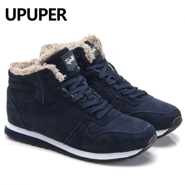 

plus size winter men sneakers genuine leather winter warm plush men casual shoes outdoor sport shoes for men blue black t200108