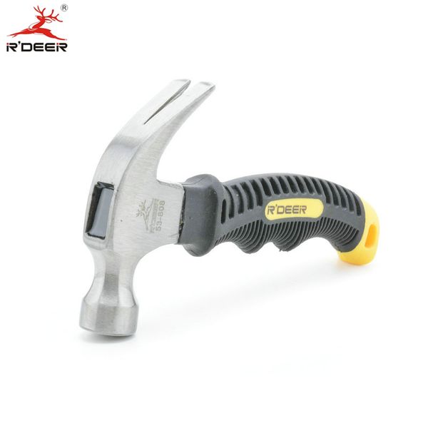 

rdeer mini safety hammer claw hammer with rubber handle for woodworking tools