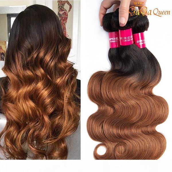 

b brazilian body wave human hair bundles t1b 30 ombre body wave virgin hair brazilian hair weave bundles, Black