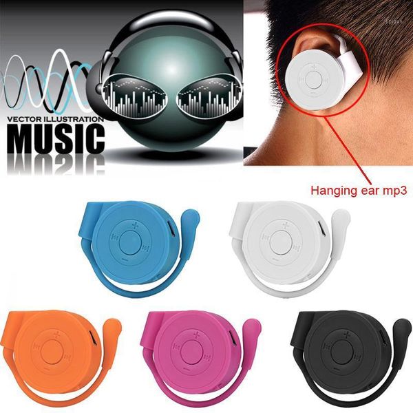 

portable sport earphones earhook headset digital mp3 music player hanging ear headphone support 32gb sd tf card mp3 walkman 20j31