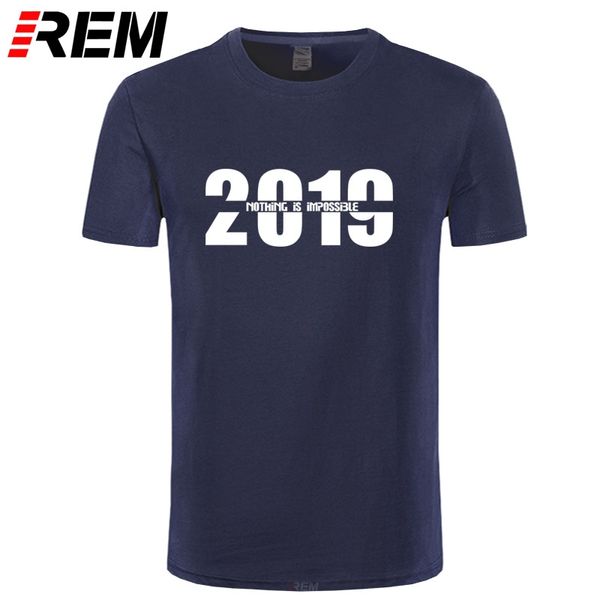 

rem men's short sleeve printed nothing is impossible casual fashion design male tees sport hooded sweatshirt hoodie men t shirt