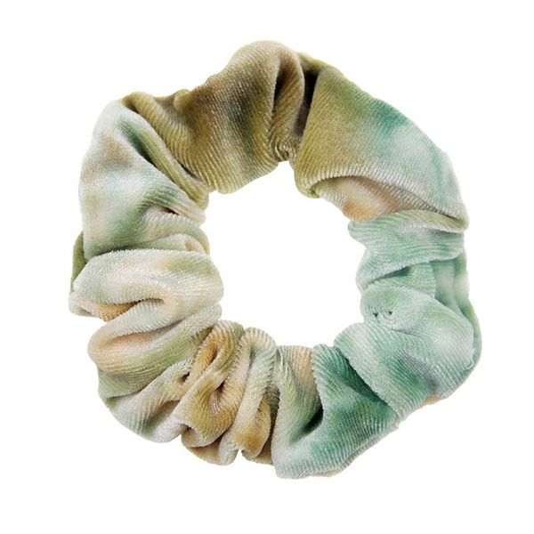 

1pc velvet hair rings for women elastic rubber bands multi color hair rope tie dyed scrunchie girls headbands ponytail holder q wmtfkv