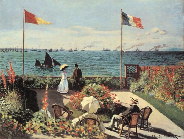 

garden at sainte-adresse by claude monet home decor handpainted &hd print oil painting on canvas wall art canvas pictures 201109