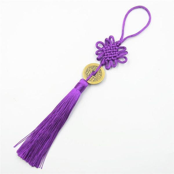 

3pcs multicolor polyester chinese knots copper money tassels diy jewelry curtain garments decorative accessories craft tassels h jllhjs