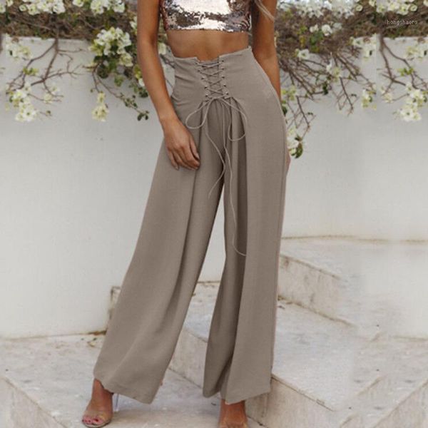 

2020 new wienter loose plus size leisure women pants solid color elegant ladies pant fashion female bottoms1, Black;white