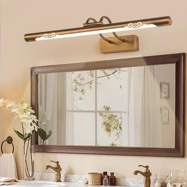 

wall lamp 2021 stainless steel led mirror headlight bathroom toilet moisture-proof simple fashion bedroom cabinet