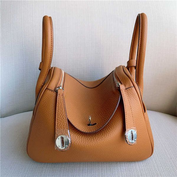 

luxurys handbag fashion designer bag fashion real leather female lindi doctor's hand-held dumpling one shoulder women's