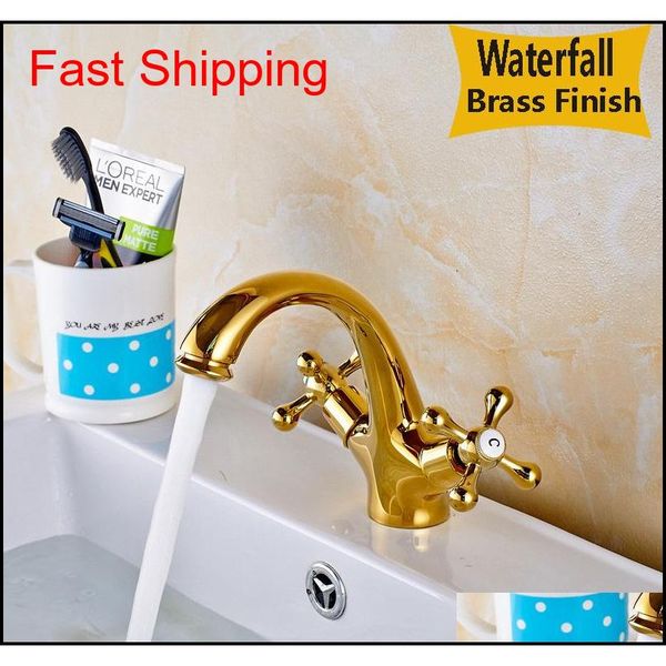 

golden mixer taps dual handle single hole cold and water basin faucet qylgzf bdesports