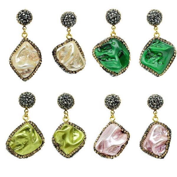 

irregular earrings for women boho geometric red shell earrings fashion jewelry 2020 new girl trendy, Silver