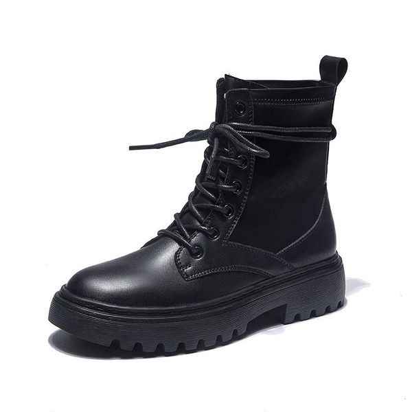 

autumn shoes 2020 new ankle boots for women casual low heen black motorcycle boots lace up