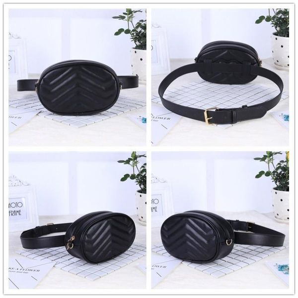 

waist bags 2021 for women pack bag round belt leather chest handbag beige fashion