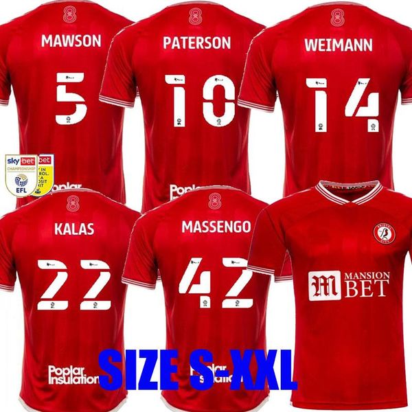

20 21 bristol weimann city soccer jerseys home 2020 2021 mawson martin diedhiou paterson wells massengo kalas kalas dasilva football shirts, Black;yellow