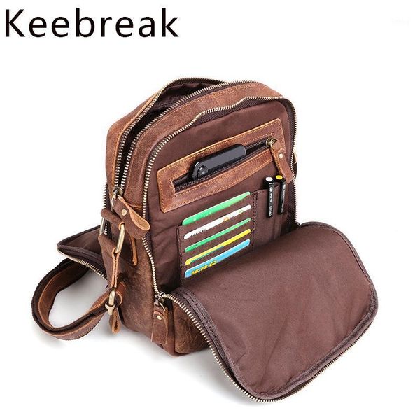 

casual genuine leather men's bag retro male shoulder bag waterproof man messenger bags briefcase small business working bbag tas1