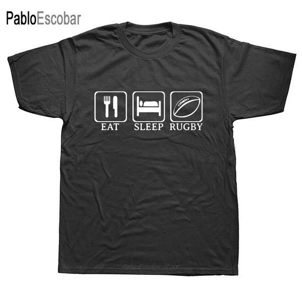 

summer mens casual short sleeve printed eat sleep rugbyed repeat male fashion tees hoodie designers t shirts sweatshirt