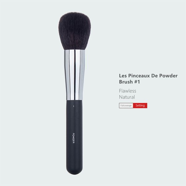 

Les Pinceaux De Powder Makeup Brush No.1 - Natural Hair Flawless Bronzer Blusher Finish Setting Beauty Cosmetics Brush Tool, Les pinceaux de powder brush #1